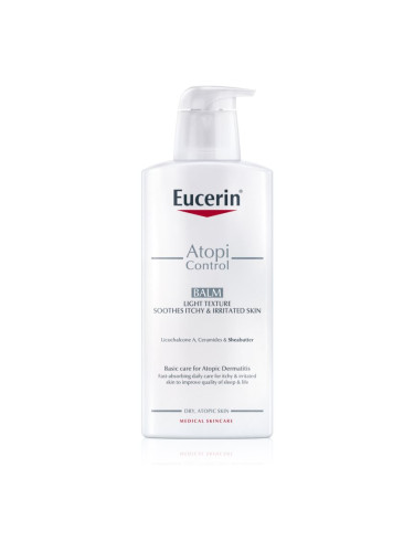 Eucerin AtopiControl лека хидратираща емулсия за сърбяща и раздразнена кожа 400 мл.