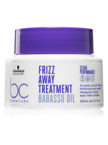Schwarzkopf Professional BC Bonacure Frizz Away Treatment маска за непокорна коса 200 мл.