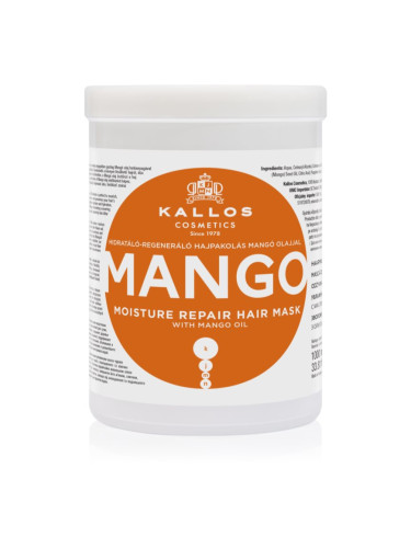 Kallos KJMN Professional Mango подсилваща маска с масло от манго 1000 мл.