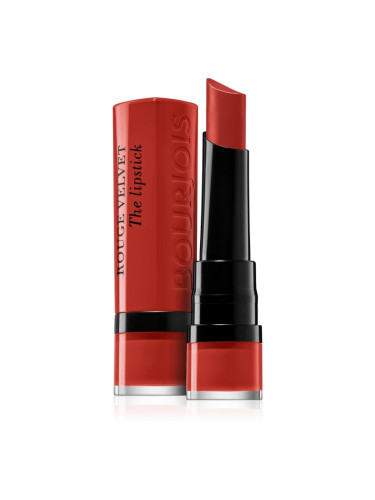 Bourjois Rouge Velvet The Lipstick матиращо червило цвят 21 Grande Roux 2,4 гр.
