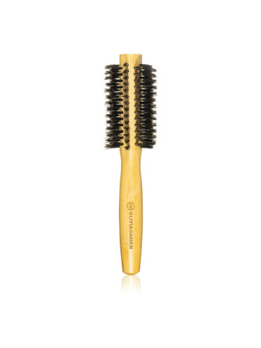 Olivia Garden Bamboo Touch кръгла четка за коса с косми от глиган диаметър 20 mm