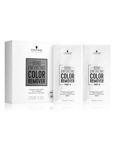 Schwarzkopf Professional Bond Enforcing Color Remover продукт за отстраняване на цвета за изсветляване на косата 10x30 гр.