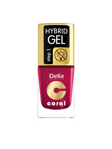Delia Cosmetics Coral Nail Enamel Hybrid Gel гел лак за нокти цвят 06 11 мл.