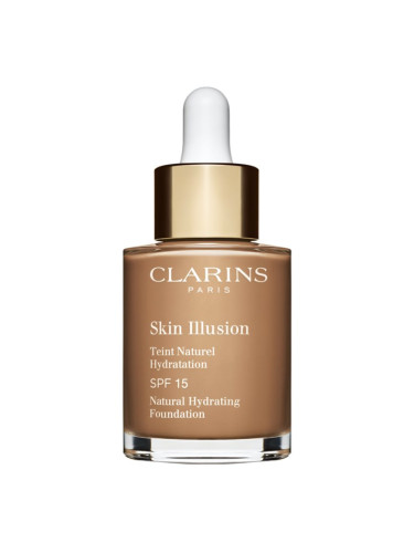 Clarins Skin Illusion Natural Hydrating Foundation озаряващ хидратиращ фон дьо тен SPF 15 цвят 114N Cappuccino 30 мл.