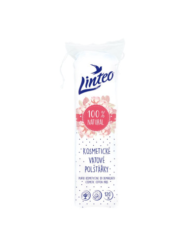 Linteo Natural Cotton Pads памучни подложки 120 бр.