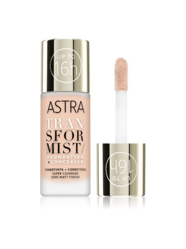 Astra Make-up Transformist дълготраен фон дьо тен цвят 01N Alabaster 18 мл.