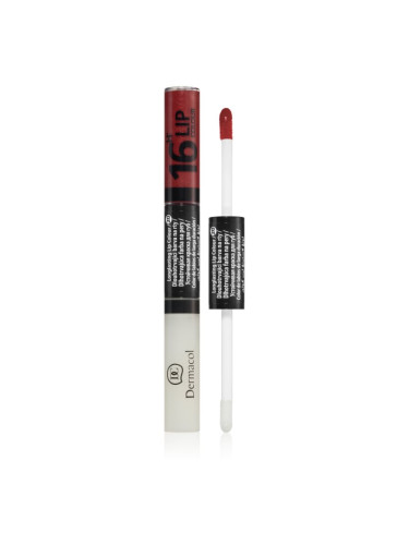 Dermacol 16H Lip Colour дълготране двуфазен цвят и гланц за устни цвят 20 4.8 гр.