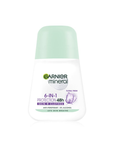 Garnier Mineral 5 Protection рол- он против изпотяване 48 часа (Floral Fresh) 50 мл.