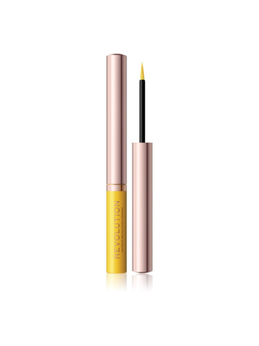 Makeup Revolution Neon Heat течни очни линии цвят Lemon Yellow 2,4 мл.