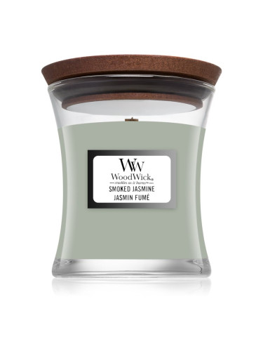 Woodwick Smoked Jasmine ароматна свещ с дървен фитил 85 гр.