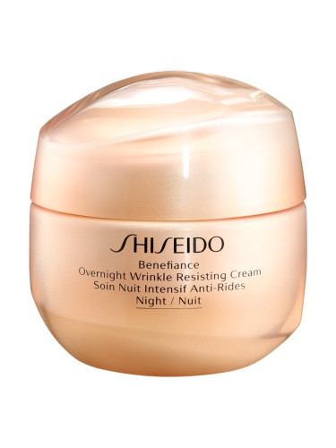 Shiseido Benefiance Overnight Wrinkle Resist Cream нощен крем  против бръчки 50 мл.