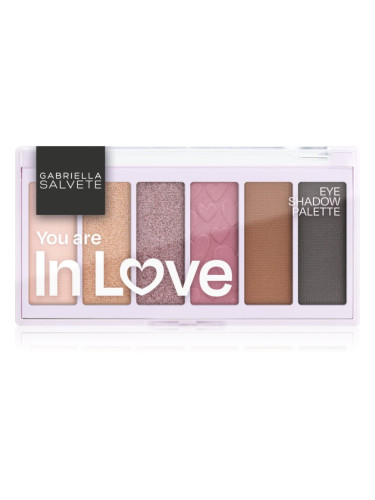 Gabriella Salvete Eyeshadow 6 Shades Palette палитра от сенки за очи цвят You are in Love 12 гр.