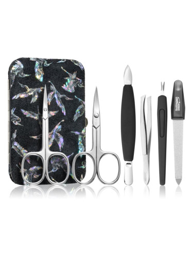 DuKaS Premium Line Solingen 126 комплект за маникюр + калъф Silver Birds