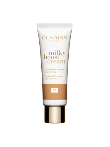 Clarins Milky Boost Cream oсвежаващ BB крем цвят 07 Milky Coffee 45 мл.