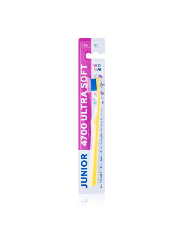 WOOM Toothbrush Junior 4700 Ultra Soft четка за зъби за деца от 6 години ултра софт 1 бр.