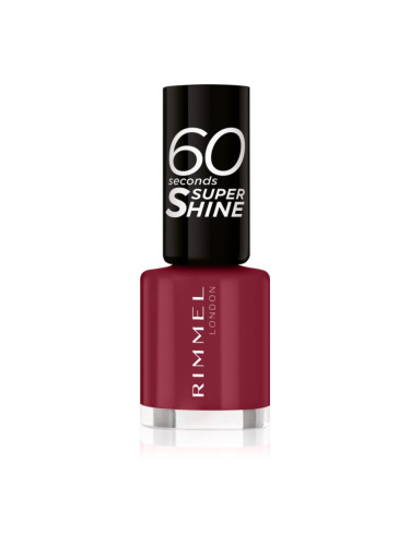 Rimmel 60 Seconds Super Shine лак за нокти цвят 710 Oh My Cherry 8 мл.
