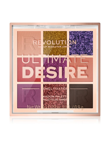 Makeup Revolution Ultimate Desire палитра сенки за очи цвят Jewel Fixation 8,1 гр.