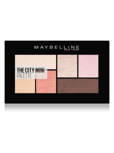 MAYBELLINE NEW YORK The City Mini Palette палитра сенки за очи цвят 430 Downtown Sunrise 6 гр.