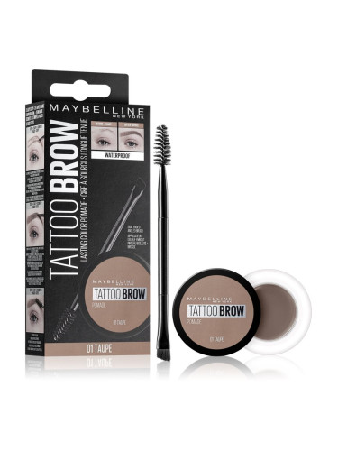 Maybelline Tattoo Brow гел-помада за вежди цвят 01 Taupe