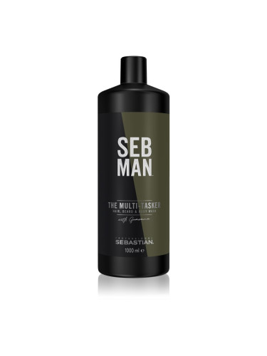 Sebastian Professional SEB MAN The Multi-tasker шампоан за коса, брада и тяло 1000 мл.