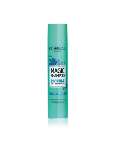 L’Oréal Paris Magic Shampoo Fresh Crush сух шампоан за обем на косата, неоставящ бели следи 200 мл.