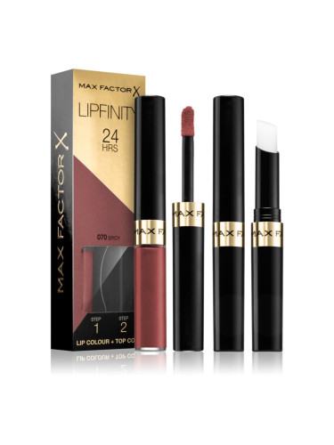 Max Factor Lipfinity Lip Colour дълготрайно червило с балсам цвят 70 Spicy 4,2 гр.