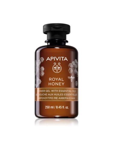 Apivita Royal Honey Creamy Shower Gel хидратиращ душ гел с есенциални масла 250 мл.