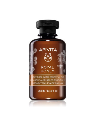 Apivita Royal Honey Creamy Shower Gel хидратиращ душ гел с есенциални масла 250 мл.