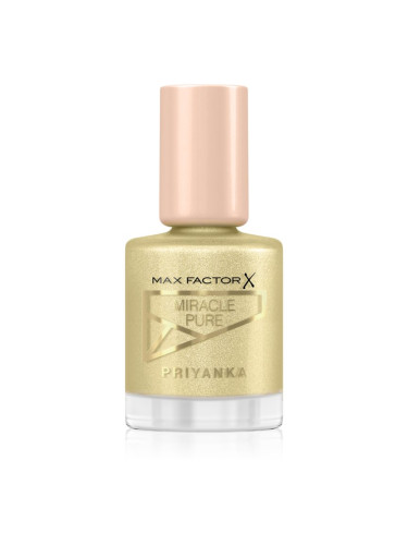 Max Factor x Priyanka Miracle Pure подхранващ лак за нокти цвят 714 Sunrise Glow 12 мл.