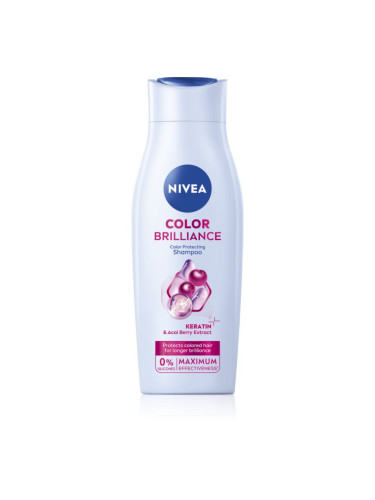 NIVEA Color Brilliance грижовен шампоан за боядисана коса 400 мл.