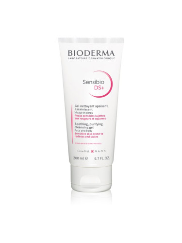 Bioderma Sensibio DS+ Gel Moussant почистващ гел за чувствителна кожа на лицето 200 мл.