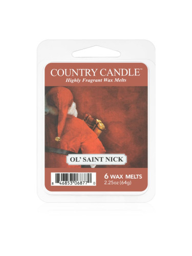 Country Candle Ol'Saint Nick восък за арома-лампа 64 гр.
