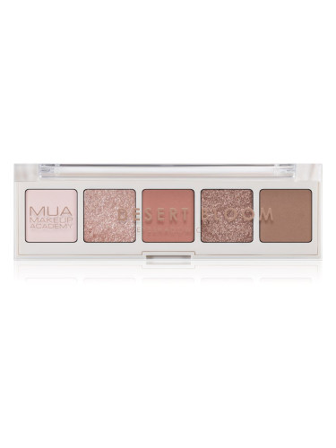 MUA Makeup Academy Professional 5 Shade Palette палитра сенки за очи цвят Desert Bloom 3,8 гр.