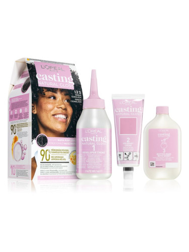 L’Oréal Paris Casting Creme Natural Gloss полуперманентна боя за коса цвят 123 BLACK GANACHE 1 бр.