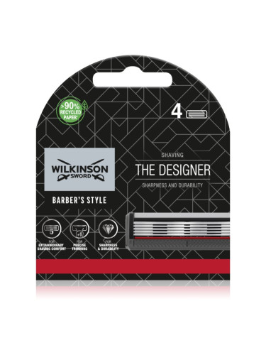 Wilkinson Sword Barbers Style The Architect самобръсначка + 2 резервни глави