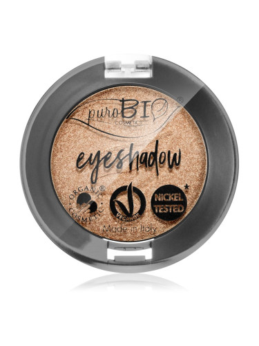 puroBIO Cosmetics Compact Eyeshadows сенки за очи цвят 01 Sparkling Wine 2,5 гр.