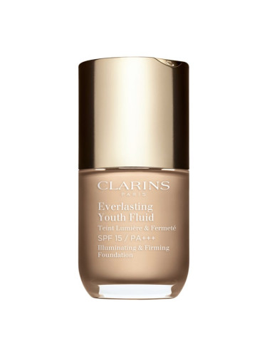 Clarins Everlasting Youth Fluid Foundation озаряващ фон дьо тен SPF 15 цвят 105 Nude 30 мл.