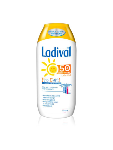 Ladival Kids защитен крем-гел за слънчеви бани против слънчеви алергии SPF 50+ 200 мл.