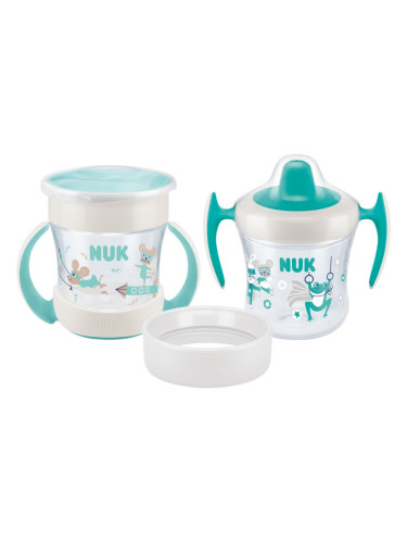 NUK Mini Cups Set Mint/Turquoise чаша 3 в 1 6m+ Neutral 160 мл.