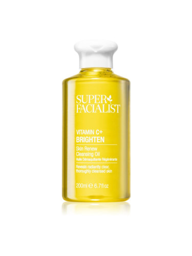 Super Facialist Vitamin C+ Brighten почистващо и премахващо грима масло за озаряване на лицето 200 мл.