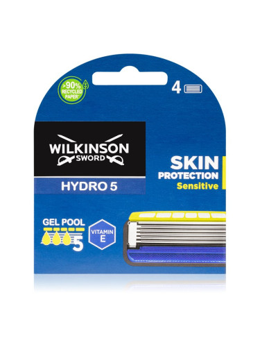 Wilkinson Sword Hydro5 Skin Protection Sensitive Резервни остриета 4 бр.