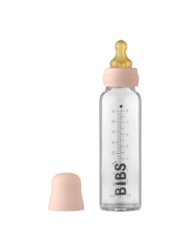 BIBS Baby Glass Bottle 225 ml бебешко шише Blush 225 мл.
