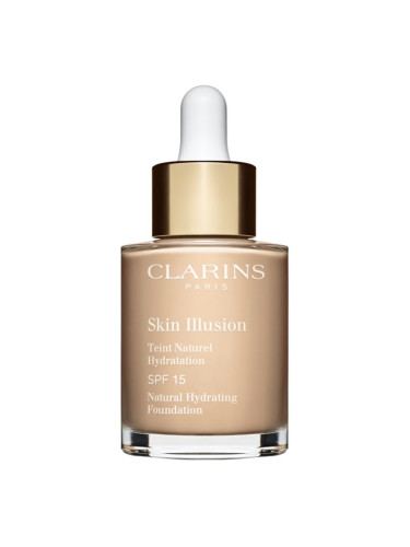 Clarins Skin Illusion Natural Hydrating Foundation озаряващ хидратиращ фон дьо тен SPF 15 цвят 105N Nude 30 мл.