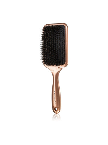 BrushArt Hair Boar bristle paddle hairbrush Четка за коса с косми от глиган Bronze 1 бр.