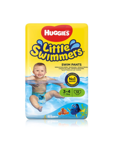 Huggies Little Swimmers 3-4 еднократни пелени за плуване 7-15 kg 12 бр.