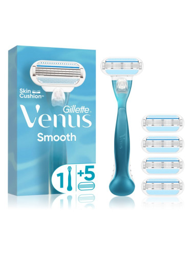 Gillette Venus Smooth самобръсначка + резервни остриета 5 бр.