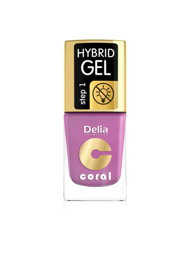 Delia Cosmetics Coral Nail Enamel Hybrid Gel гел лак за нокти цвят 05 11 мл.