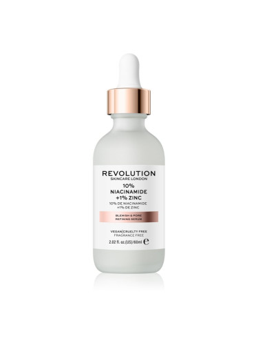 Revolution Skincare Niacinamide 10% + Zinc 1% серум за разширени пори 60 мл.