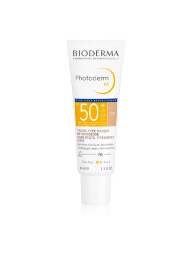 Bioderma Photoderm M защитен тониращ крем против пигментни петна SPF 50+ цвят Light 40 мл.