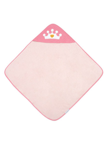 Canpol babies Royal Baby хавлия с качулка Pink 85x85 см